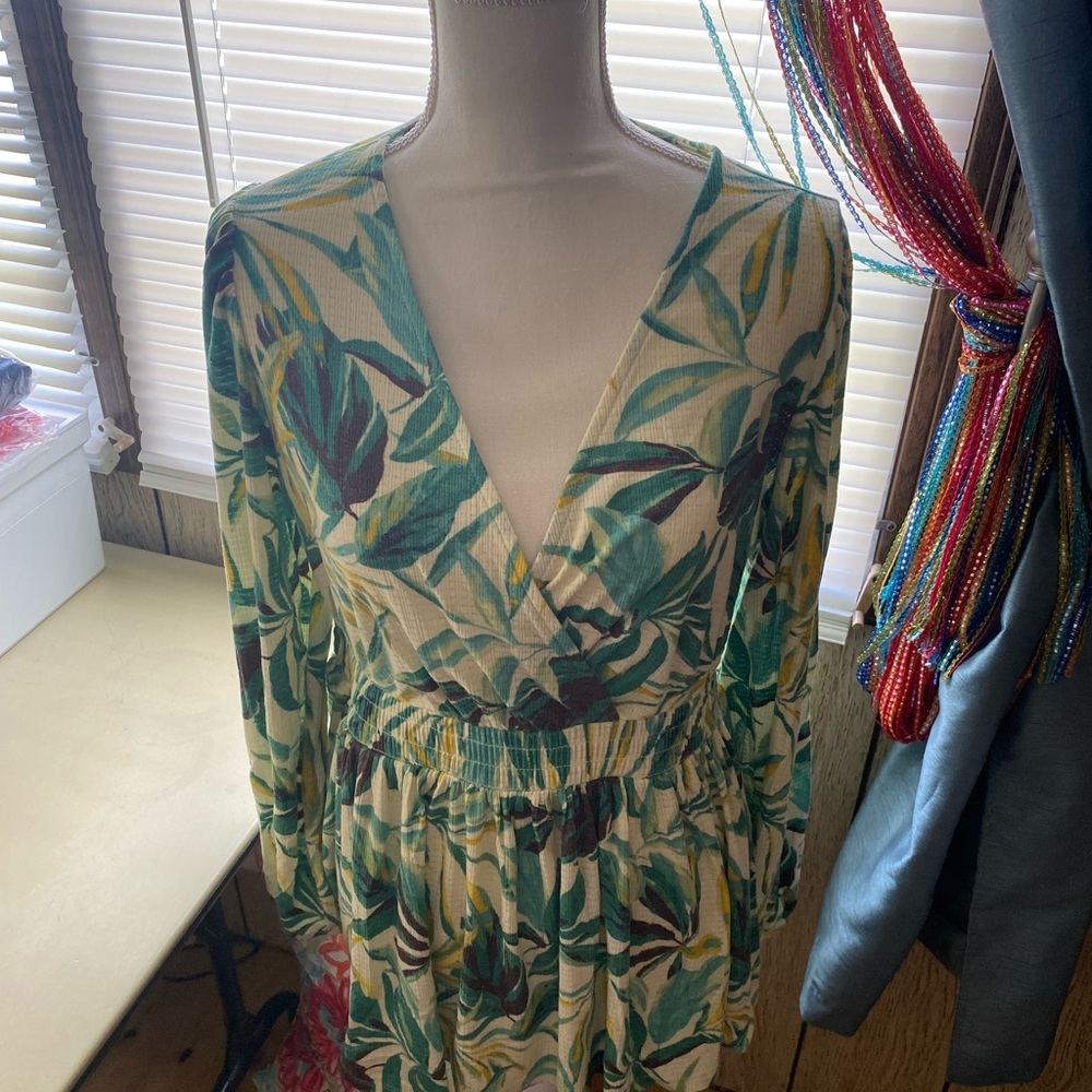 NWT Torrid puff sleeve babydoll top size 1x multi color floral - Picture 6 of 13